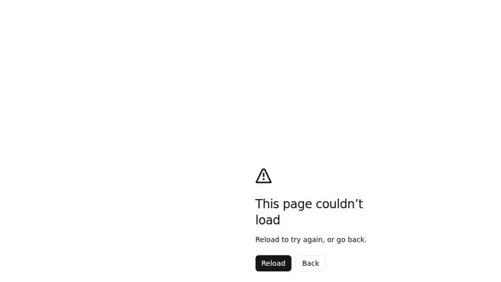 Dify signin route showing the Next.js 'This page couldn't load' fallback when the API container is unable to respond