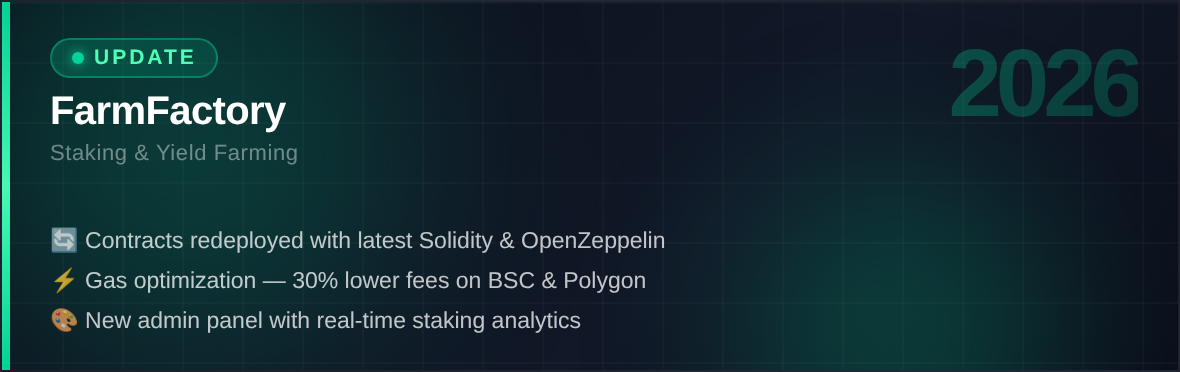 FarmFactory Update 2026
