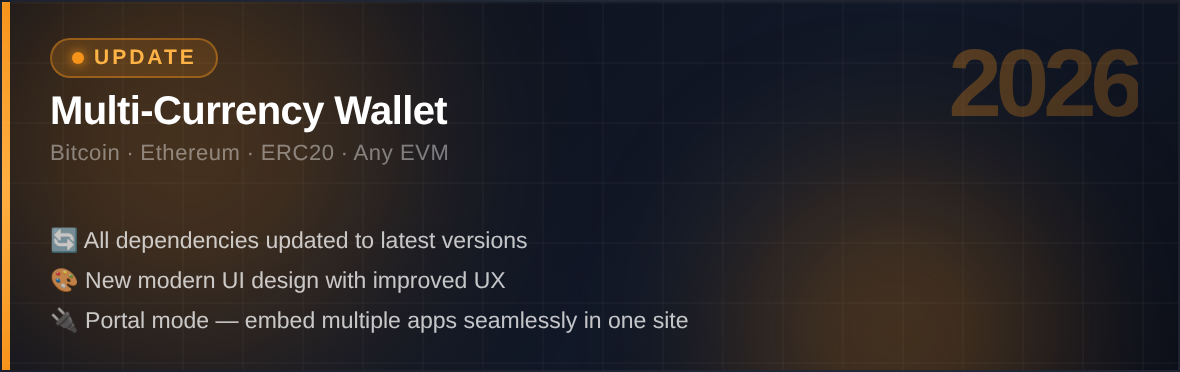 Multi-Currency Wallet Update 2026